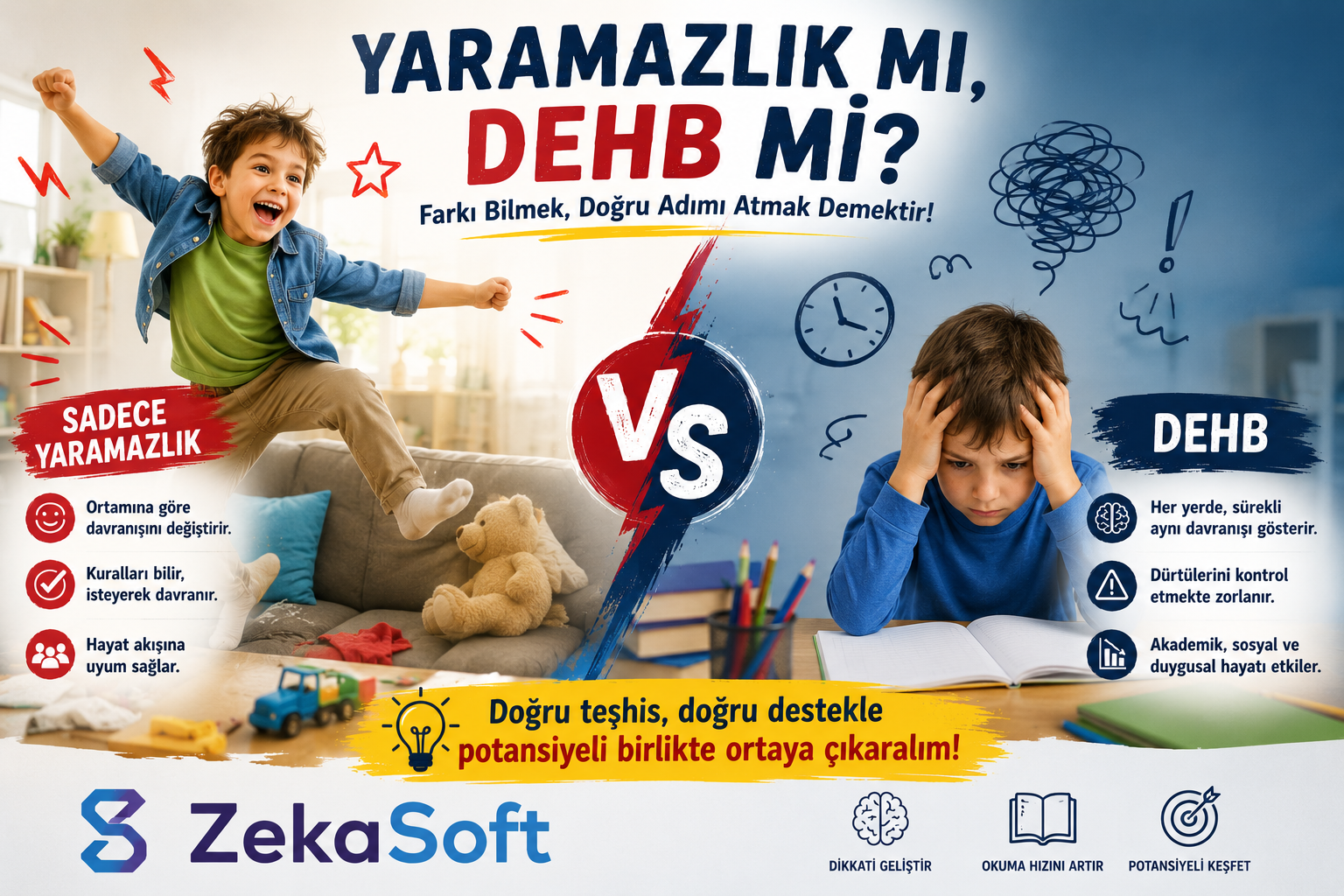 Yaramazlık mı, DEHB mi? Sınırı Nerede Çizmeliyiz?